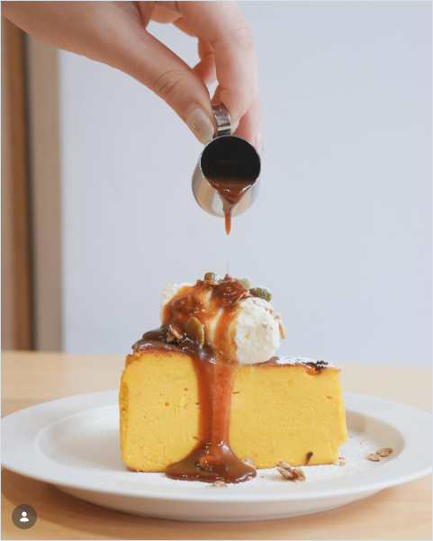かぼちゃバスクチーズケーキ